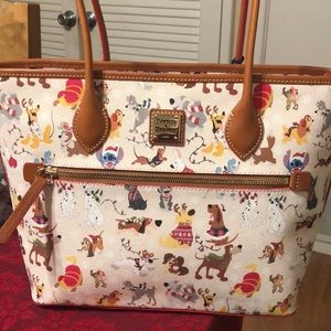 Dooney and Bourke Disney Christmas tails tote